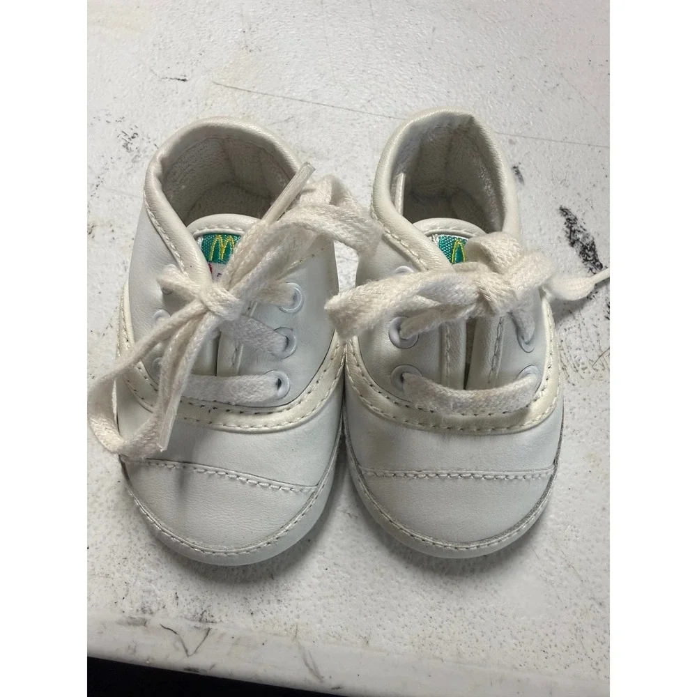 Vintage Baby Shoe Lot 4 Pairs McBaby Goldbug Baby Deer Sneakers Mary Janes 0-2